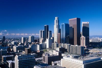 California Print Los Angeles Skyline Downtown LA Print Hollywood Hills Architectural Los Angeles Photography In the Hills